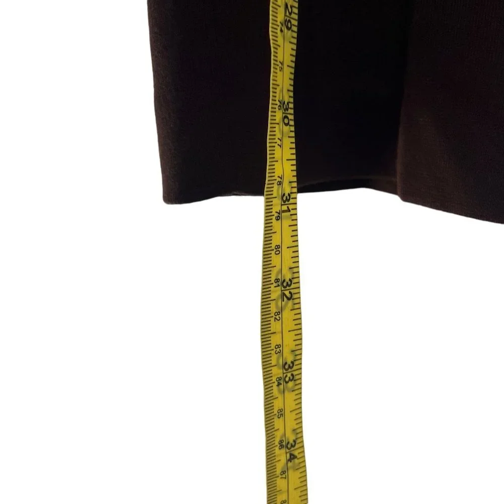 Vintage 70s Dark Brown High Rise Wide Leg Medium Tall - Picture 6 of 9